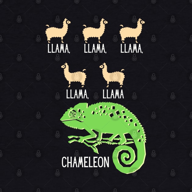 Llama Chameleon by TJWDraws